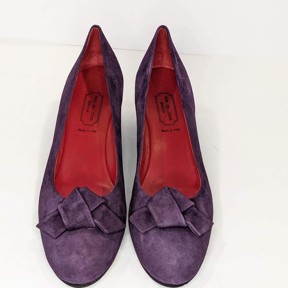 Vintage Rue du jour suede wedges - Picture 6 of 15